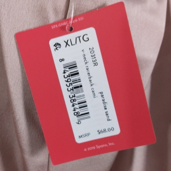 NWT SPANX Satin V-Neck Racerback Cami $68 - Picture 6 of 7